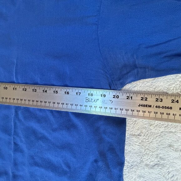 Bets by Canvasbacks Drop Shoulder Tencel Top Womens Medium Blue Relaxed Fit - Picture 5 of 8